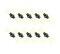 Alnaeson Cuchillas de desbrozadora de plástico portátil para cortacésped, conector adaptador de cuerda de paja, 50 unidades, universal, multifunción, extraíble, herramienta afilada y eficiente