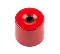 Alnico Deep Bot Magnet Para Aplicaciones de Alta Temperatura, Ingeniería Y Fabricación - Agujido Roscado C/W M6 de 17mm de Diámetro de 16mm de Espesor - Pulga de 2.5kg