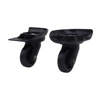 Alomejor 2 Piezas de Caja ABS Tranquila -Ruedas de Reemplazo Box/Cover de Rodillos Lisos para Ruedas de Reemplazo de Estuche de Equipaje Negro