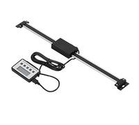 Alomejor Báscula Lineal de Lectura Digital con Diseño de Sensor Mejorado para Mediciones Precisas de Torno, Fabricada en Acero Inoxidable y Aluminio, 1 Pieza (0-300MM)