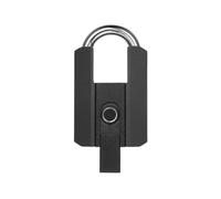 Alomejor Candado Inteligente con Huella Digital, Capacidad de 50 Huellas, | Recargable por USB, resistente al agua IP67, diseño antigolpes, para puertas exteriores y unidades de almacenamiento