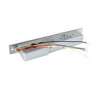 Alomejor Cerradura Eléctrica de Alta Resistencia con Cerrojo de Embutir con Tiempo de Retardo Ajustable para Puertas de Vidrio y Cortafuegos (Lengüeta oblicua de desbloqueo de energía de 5)