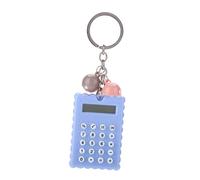 Alomejor Cute Mini Calculator for Pocket Use (Blue) | Estilo llavero, botones de silicona suave, fácil portabilidad, colores dulces frescos, uso versátil