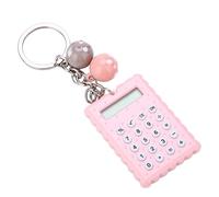 Alomejor Cute Mini Calculator for Pocket Use (Pink) | Estilo llavero, botones de silicona suave, fácil portabilidad, colores dulces frescos, uso versátil