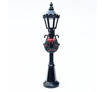 Alomejor Farola Navideña en Miniatura, Modelo Decorativo para Casa de Muñecas, Jardín de Hadas, 2 Piezas, Adornos Prácticos para Coleccionistas de Miniartículos