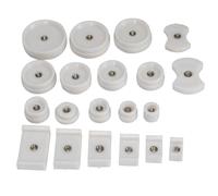 Alomejor Herramienta Profesional de Reparación de Relojes, Accesorios para Máquina Taponadora, Troqueles de Prensa de Carcasa Trasera para Relojeros, Kit Portátil Resistente de 20 Uds.