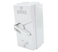 Alomejor Interruptor de Desconexión de Motor Enclavado, 4P IP65 a Prueba | Material ABS duradero, clasificación de corriente de 35 A, carcasa interna no conductora