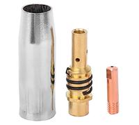 Alomejor Juego de Puntas de Contacto Para Pistola de Soldar, Práctico Kit Completo de 10 Uds. Para Uso con Antorcha Binzel 15AK