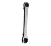 Alomejor Llave de Servicio de Trinquete, Herramienta Duradera de Acero Al Cromo Vanadio para Reparación de Refrigeración en Espacios Reducidos, 3/16 Pulgadas, 1/4 Pulgadas, 5/16, 3/8