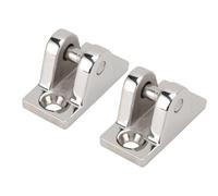 Alomejor Montaje de Bisagra de Cubierta Bimini Montaje de Bisagra de Cubierta de Acero Inoxidable 316 2.05 Pulgadas X 0.98 Pulgadas Base Plana de Superficie Pulida Fácil Extracción para Yates de