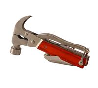Alomejor Multitool Martillo Tamaño Bolsillo Plegable Sacaclavos Cuchillo | Construcción de Metal y Madera de Arce, Bolsa de Almacenamiento Portátil Incluida, Ideal para Acampar, Senderismo,