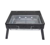 Alomejor Parrilla para Barbacoa, Diseño Plegable de Hierro para Mesa | Parrilla de Carbón Extraíble, Cuerpo de Hierro, Parrilla Extraíble, Almacenamiento Plegable, Uso de Mesa, Camping, Cocinar