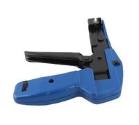 Alomejor Pistola para Sujetar Cables, Herramienta de Sujeción Compacta de Aluminio Azul para Proyectos de Bricolaje, Sujeta y Corta Rápidamente Bridas de 2,2 a 4,8 Mm
