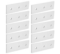 Alomejor Placas de Unión de Reparación Plana 10 Piezas Placas Planas de Aluminio de Alta Resistencia para Reparaciones Rápidas del Hogar y Empalme de Paneles 60 90 120 Mm (4040)