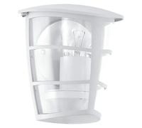 Aloria Aplique exterior (60 W, 12 x 18 x 20 cm, Blanco, IP44, Pared)