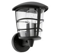 Aloria Aplique exterior (60 W, 19 x 17 x 22,5 cm, Negro, IP44, Ascendente)