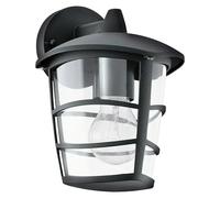 Aloria Aplique exterior (60 W, 19 x 17 x 22,5 cm, Negro, IP44, Descendente)