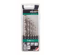 Alpen 1 hss pro tm 6 - juego de brocas en espiral con estuche de plás