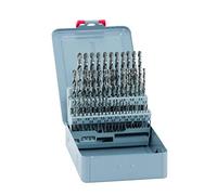 alpen 101250100 - Kit de brocas espirales (HSS Cobalt, cortas, DIN 338 RN, diámetro 1-5,9 x mm y 0,1 mm, 50 piezas en estuche de metal)