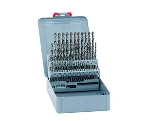 alpen 101250100 - Kit de brocas espirales (HSS Cobalt, cortas, DIN 338 RN, diámetro 1-5,9 x mm y 0,1 mm, 50 piezas en estuche de metal)