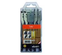 alpen 23700015100 taladros de espiga en cintas/estuches de plástico 16 - 18 - 20 - 22 - 24 mm, 5 pcs., 0 V, color gris