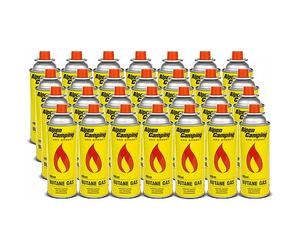 Alpen Camping Cartucho de Gas 400 ml, Certificado: Pi 0875, Compatible con EN417, isobutano, Rango de Funcionamiento de -10 ° C a + 40 ° C, IK004 (26)