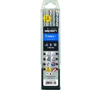 Alpen sds-plus force x - juego de brocas para martillo perforador (3 p