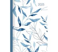 Alpha Edition - Agenda de bolsillo 2025 de Ladytimer Leaves, 10,7 x 15,2 cm, calendario con 192 páginas, notas después de cada día, fases lunares y calendario internacional