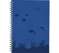 Alpha Edition - Agenda semanal Nature Line Ocean 2025, calendario de bolsillo, 15 x 21 cm, calendario con 128 páginas, área de notas, parte de dirección, resumen mensual y calendario internacional