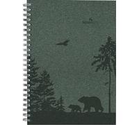 Alpha Edition - Agenda semanal Nature Line Pine 2025, calendario de bolsillo, 15 x 21 cm, calendario con 128 páginas, área de notas, parte de dirección, resumen mensual y calendario internacional