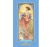 Alpha Edition - Calendario de fotos Alfons Mucha 2025, 33 x 60 cm, calendario artístico con impresiones artísticas de alta calidad para cada mes, con elegante efecto brillante y calendario