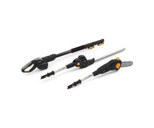 Alpina Am 20 Li Kit Multiherramienta de 20 V, 4 Ah, 45 cm, Motosierra de 20 cm - Recortar setos Altos y podar Ramas Altas