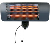 alpina Calefactor por infrarrojos - colgante para terraza 2000 W - 3 niveles de calefacción - para terraza protegido contra salpicaduras IP34 con lámpara de infrarrojos