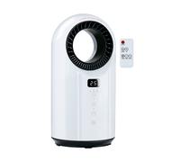 Alpina Calefactor eléctrico y ventilador 1500 W – Radiador cerámico oscilante, frío/calor, mando
