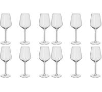 alpina Copas de Vino Blanco - Copas Vino 6 Piezas - Copa Vino 37cl - Regalo Cumpleaños - Regalos Originales Para Mujer y Parejas - Transparante - Vidrio (Paquete de 2)