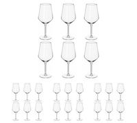 alpina Copas de Vino Tinto - Copas Vino 6 Piezas - Copa Vino 53cl - Regalo Cumpleaños - Regalos Originales Para Mujer y Parejas - Transparante - Vidrio (Paquete de 4)