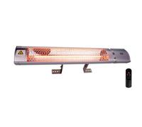 Alpina Estufa de cuarzo de pared para exteriores con control remoto, 2000 W