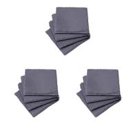 Alpina Juego de 4 Posavasos Cuadrados de Pizarra para Bebidas, Mesa, hogar, Pub, Bar (Paquete de 3)