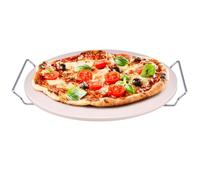 Alpina Piedra para pizza para barbacoa y horno - Ø33 cm - Piedra para corteza crujiente - Resistente