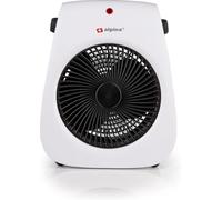 Alpina Radiador de ventilador, eléctrico, máx. 2000 W, calefacción y refrigeración, hasta 20 m², blanco y negro