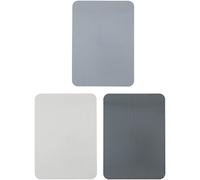 alpina Set de 3 Tablas de Cortar - Tabla - Antideslizante - Flexible - Apto para lavavajillas - 20x28cm - Gris