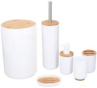Alpina Set de baño y Aseo - Bamboo - 6 Piezas