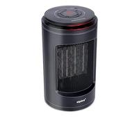Alpina Ventilador eléctrico - Portátil y compacto - Aire caliente y frío - Temporizador - Termostato digital - Negro