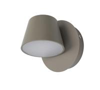 Alpinaluz Aplique de Pared LED con Foco 6W Blanco Cálido 2700K CRI 90 sin Parpadeos - Diseño Orientable 350° en Aluminio Gris para Mesita de Noche o Cabecero