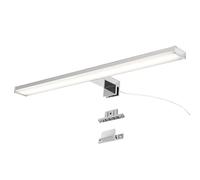 Alpinaluz Aplique LED para Espejo de Baño - Luz Blanca Neutra 4000K - IP44 - Carcasa de Aluminio y Soporte en Policarbonato Cromado - Montaje en Espejo Pared o Mueble (50cm 12W)