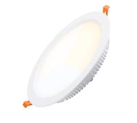 ALPINALUZ Downlight LED Circular Empotrable 25W, Corte Ø190mm, Alta Eficiencia 115lm/W, IP20, CCT Seleccionable: 3000K-4000K-6000K ideal para aplicaciones interiores en oficinas, cocinas y locales com