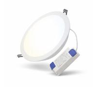 Alpinaluz Downlight LED Profesional Empotrable 40W con Sistema CCT Blanco Cálido, Neutro y Frío, CRI>80, Carcasa de Aluminio, Diámetro Exterior 23cm, 120 lm/W, IP44 para Baño, Salón y Pasillo