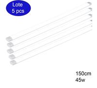 ALPINALUZ Luminaria Lineal LED 150cm 45W 5400lm, 6000K Blanco Frío, regleta y pantalla LED, alta eficiencia para oficina y hogar.