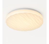 Alpinaluz Plafón LED 40W Ø48 cm - Diseño Ondulado Moderno “Wave” Luz CCT Seleccionable 3000K/4000K/6000K, Acrílico Blanco Decorativo, Iluminación de Techo para Salón, Dormitorio y Pasillo