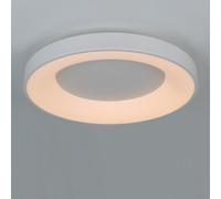 Alpinaluz Plafón LED Aro 40W 5000lm CCT 3000K 4000K 6000K D50 cm Blanco | Selector lateral de 3 tonos, carcasa de hierro y diseño de aro luminoso para salón, comedor, cocina, dormitorio y pasillo